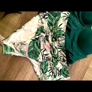 Two piece plus size bathing suit
